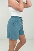 Load image into Gallery viewer, Zenana &quot;April&quot; Gauze Drawstring Waist Shorts
