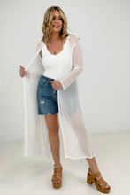 Load image into Gallery viewer, Zenana &quot;Eden&quot; Mesh Long Sleeve Duster Kimono
