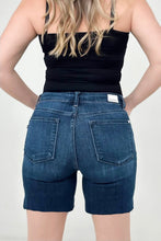 Load image into Gallery viewer, Judy Blue MR Mid Length Cut Off Denim Shorts
