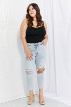 Load image into Gallery viewer, VERVET Stand Out Full Size Distressed Cropped Jeans
