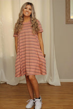 Load image into Gallery viewer, Easy breezy striped swing dress- FINAL SALE!
