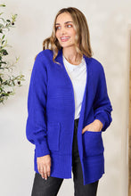 Load image into Gallery viewer, Zenana Full Size Waffle-Knit Open Front Cardigan
