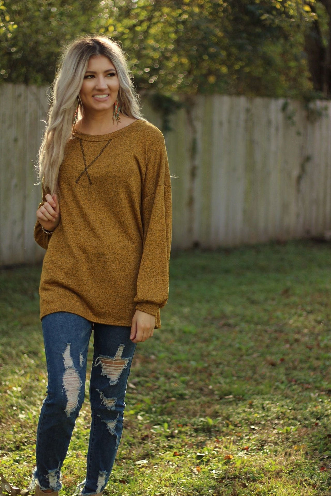 Sweet as pie top in butterscotch