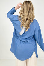 Load image into Gallery viewer, Easel &quot;Twisted Tunic&quot; Solid Button Down Tunic Shirt
