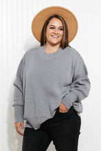 Load image into Gallery viewer, Zenana Comfort Awaits Full Size Slouchy Side Slit Sweater
