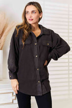 Load image into Gallery viewer, Heimish Cozy Girl Full Size Button Down Shacket
