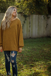 Sweet as pie top in butterscotch