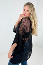 Load image into Gallery viewer, Adora Solid Popcorn Crochet Cardigan
