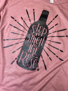 Stop and Smell the ROSE graphic tee