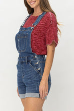 Load image into Gallery viewer, Judy Blue High Waist Destroy &amp; Double Cuff Shorts Overalls
