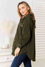 Load image into Gallery viewer, Heimish Cozy Girl Full Size Button Down Shacket
