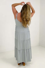 Load image into Gallery viewer, New Colors - Zenana V-Neck Cami Maxi Tiered Dress with Side Pockets
