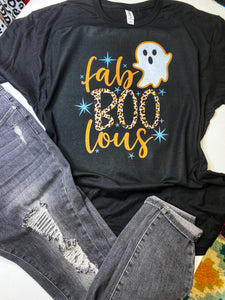 FAB-BOO-LOUS ghost graphic tee