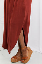 Load image into Gallery viewer, Zenana It&#39;s My Time Full Size Side Scoop Scrunch Skirt in Dark Rust
