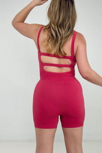 Zenana Solid Sports Romper