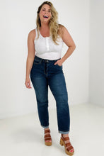 Load image into Gallery viewer, Judy Blue High Waist Cool Denim Sustainable Cuff Boyfriend Jeans
