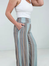 Load image into Gallery viewer, Cozy Co &quot;Boho Vibes&quot; Smocked Waistband Palazzo Pants
