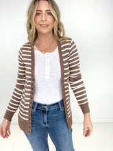 Load image into Gallery viewer, Zenana Striped Snap Button Cardigan
