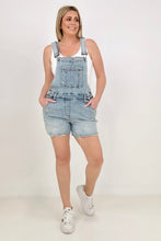 Load image into Gallery viewer, Judy Blue HW Destroy Shorts Overalls
