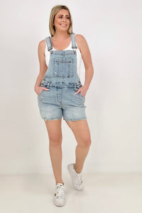 Judy Blue HW Destroy Shorts Overalls