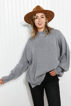 Load image into Gallery viewer, Zenana Comfort Awaits Full Size Slouchy Side Slit Sweater
