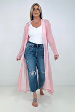 Load image into Gallery viewer, Zenana &quot;Eden&quot; Mesh Long Sleeve Duster Kimono
