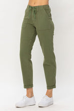 Load image into Gallery viewer, Judy Blue &quot;Jessie&quot; High Waist Olive Green Denim Jogger
