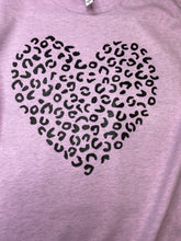 Load image into Gallery viewer, LEOPARD HEART graphic tee (CHOOSE YOUR COLOR)
