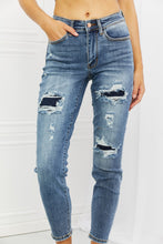 Load image into Gallery viewer, Judy Blue Dahlia Full Size Distressed Patch Jeans
