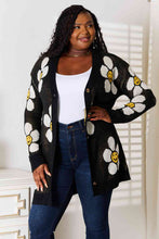 Load image into Gallery viewer, Double Take Floral Button Down Longline Cardigan
