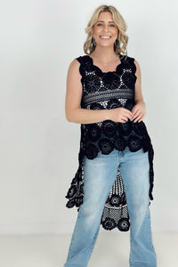 ADORA Crochet Sleeveless Top