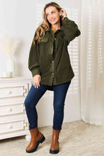 Load image into Gallery viewer, Heimish Cozy Girl Full Size Button Down Shacket
