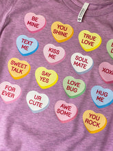 Load image into Gallery viewer, CONVERSATION HEARTS graphic tee (TWO COLORS!)
