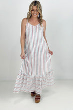 Load image into Gallery viewer, Cozy Co Sleeveless Striped Maxi Dress with Side Seam Pockets
