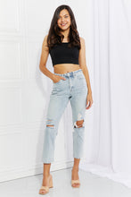 Load image into Gallery viewer, VERVET Stand Out Full Size Distressed Cropped Jeans
