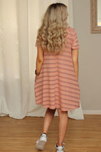 Load image into Gallery viewer, Easy breezy striped swing dress- FINAL SALE!
