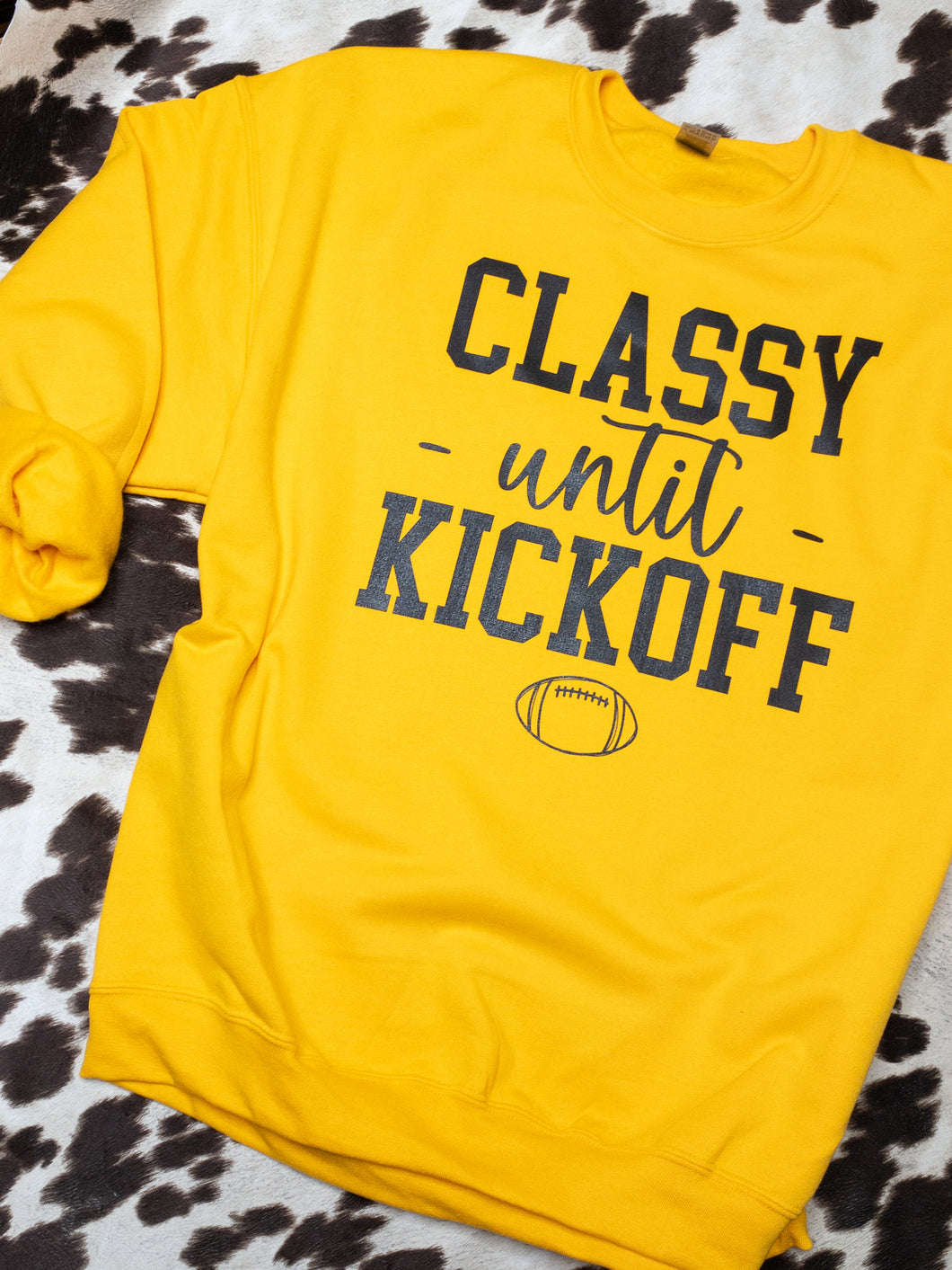 Classy Until Kickoff graphic tee