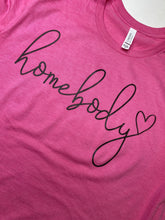 Load image into Gallery viewer, HOMEBODY pink graphic tee
