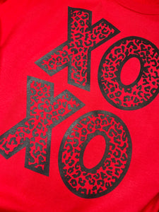 XOXO in LEOPARD graphic tee (CHOOSE A COLOR!)