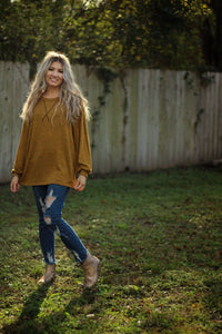 Sweet as pie top in butterscotch