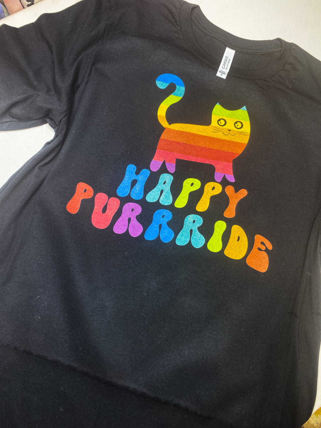 Happy PURRIDE graphic tee