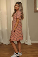 Load image into Gallery viewer, Easy breezy striped swing dress- FINAL SALE!
