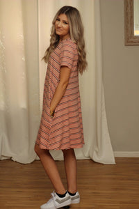 Easy breezy striped swing dress- FINAL SALE!