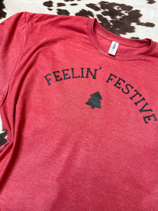 Feelin Festive graphic tee