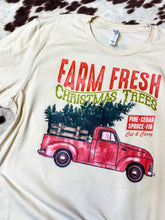 Load image into Gallery viewer, Farm Fresh Christmas Trees graphic tee
