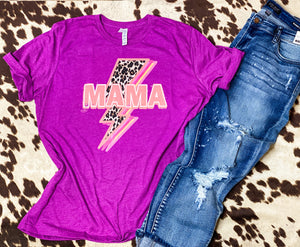 MAMA lightning bolt graphic tee