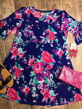 Load image into Gallery viewer, Floral Whimsy flirty dress
