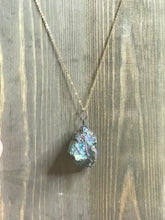 Load image into Gallery viewer, OILSLICK raw stone necklace
