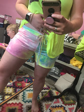 Load image into Gallery viewer, Pink Lemonade Tie dye shorts- FINAL SALE
