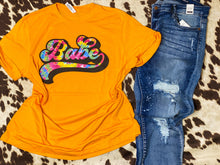 Load image into Gallery viewer, BABE tie dye graphic tee
